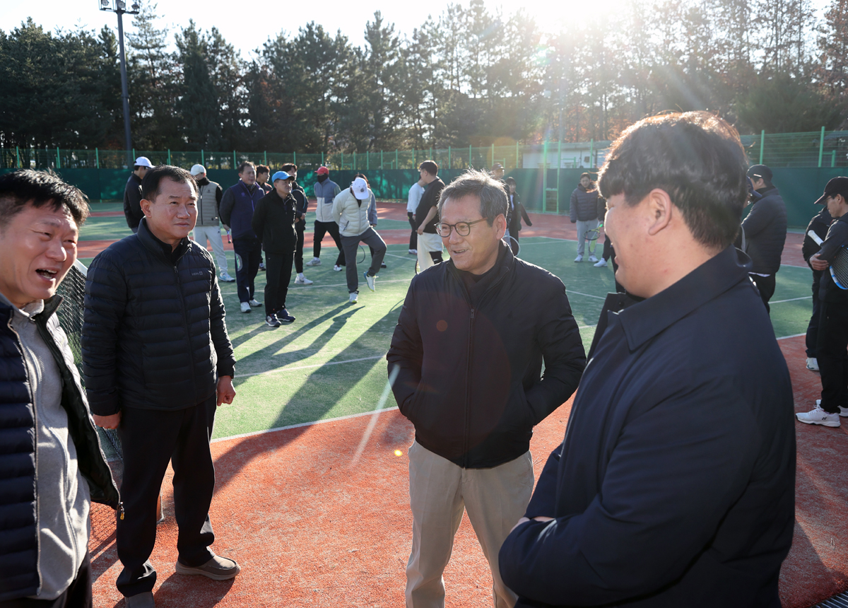 시청 직장동호회 활동 방문 격려(테니스) 이미지
