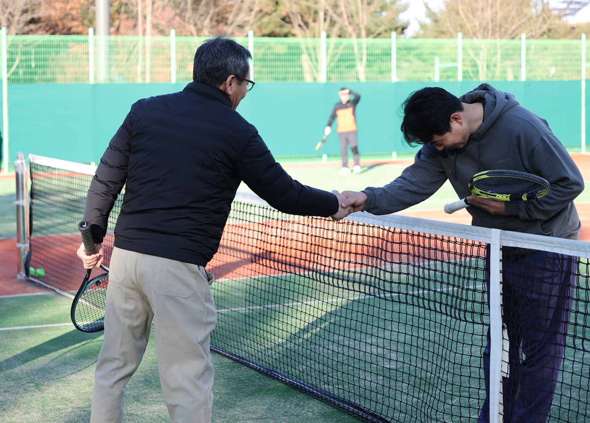 시청 직장동호회 활동 방문 격려(테니스) 이미지