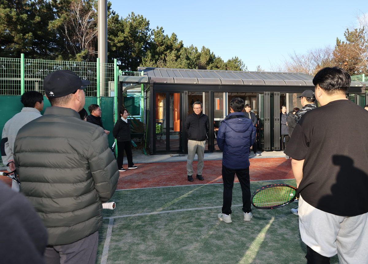 시청 직장동호회 활동 방문 격려(테니스) 이미지